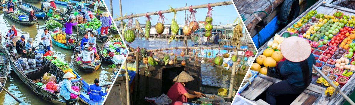 Mercato galleggiante di Cai Rang a Can Tho
