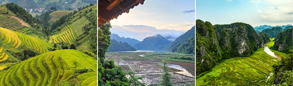 Tre paesaggi iconici durante un trekking in Vietnam: risaie del Nord, vallate remote e montagne calcaree