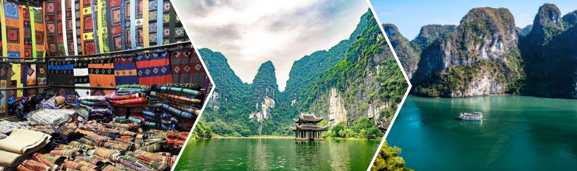 Il viaggio si conclude con un colorato mercato settimanale a Bac Ha, una gita in barca nella poetica Trang An e un lussuoso resort nella baia di Halong